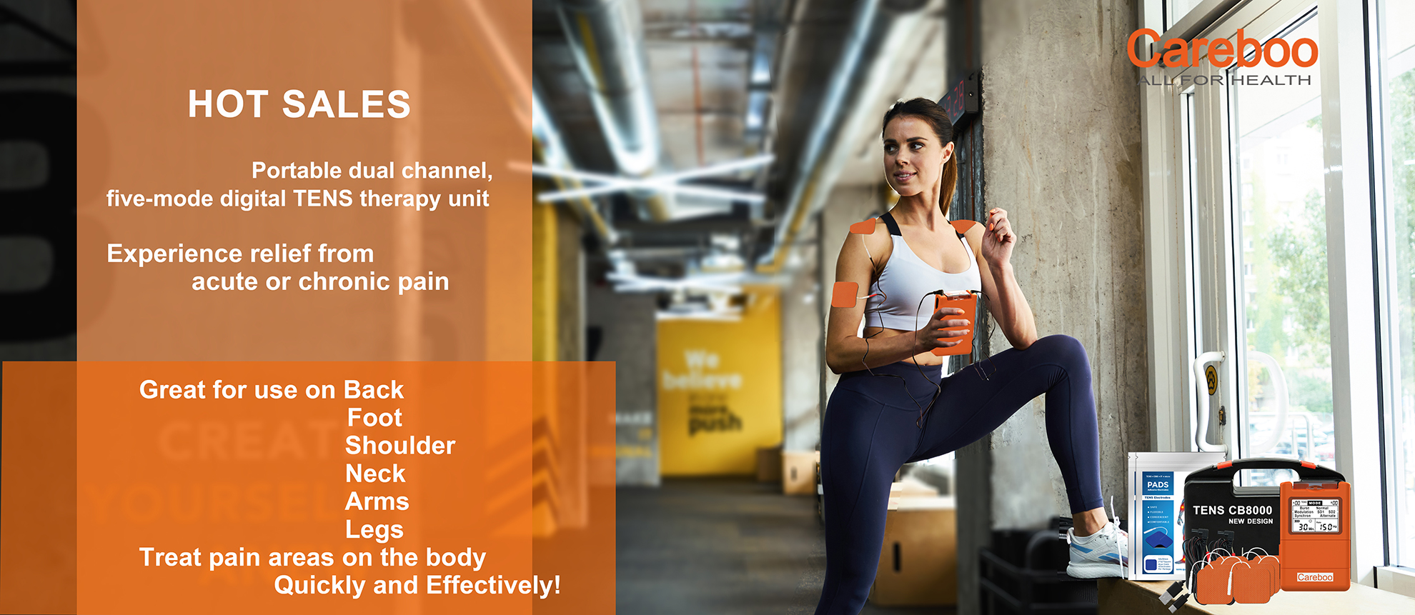 TENS Unit CB8000 (Orange )