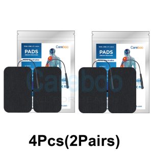 Careboo pad placement requires tens machine pads with carbon rubber electrodes. Place the pads on post-workout thigh muscles. They’re durable via carbon rubber, and when worn, use Replacement Pads. The stable stimulation speeds up muscle recovery
