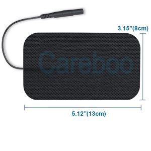 Cables para electrodos tens (TENS electrode cables) link tens electrode pads with snap electrode to the machine. Plug cables into the device first, then stick pads on sore areas. The cables ensure steady current, making the pads work effectively