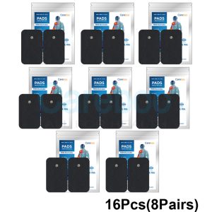 Snap electrode tens pads (with snap design) connect to tens machine electrodes quickly. For upper back pain, place pads on the upper back. They’re sturdy, not easy to fall off. Replace with Replacement Pads; compatible with most TENS machines