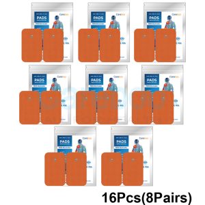 Snap electrode tens pads (with snap design) connect to tens machine electrodes quickly. For upper back pain, place pads on the upper back. They’re sturdy, not easy to fall off. Replace with Replacement Pads; compatible with most TENS machines