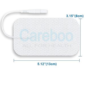 Cables para electrodos tens (TENS electrode cables) link tens electrode pads with snap electrode to the machine. Plug cables into the device first, then stick pads on sore areas. The cables ensure steady current, making the pads work effectively
