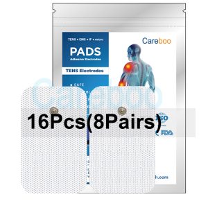 Snap electrode tens pads (with snap design) connect to tens machine electrodes quickly. For upper back pain, place pads on the upper back. They’re sturdy, not easy to fall off. Replace with Replacement Pads; compatible with most TENS machines