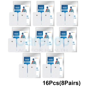 Snap electrode tens pads (with snap design) connect to tens machine electrodes quickly. For upper back pain, place pads on the upper back. They’re sturdy, not easy to fall off. Replace with Replacement Pads; compatible with most TENS machines