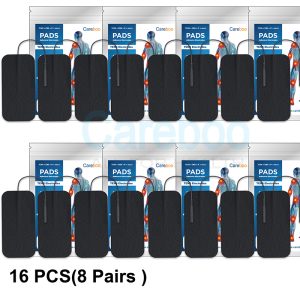 carbon rubber electrodes are durable tens electrodes, made to withstand frequent use. Unlike self adhesive electrodes, they require electrode gel pad to stick—apply a small amount before each use. They work well with cable tens, ensuring consistent current. Suitable for physical therapy clinics or home users with chronic pain. Tip: Clean rubber surfaces with soap and water after use.