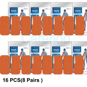 carbon rubber electrodes are durable tens electrodes, made to withstand frequent use. Unlike self adhesive electrodes, they require electrode gel pad to stick—apply a small amount before each use. They work well with cable tens, ensuring consistent current. Suitable for physical therapy clinics or home users with chronic pain. Tip: Clean rubber surfaces with soap and water after use.