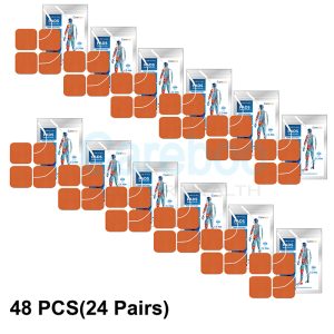 stim pads (small, thin variants) relieve jaw muscle tension—place them on the masseter muscles (near the cheeks). Use self adhesive electrodes to ensure they stay in place while talking. The TENS machine delivers gentle pulses, easing tightness from teeth grinding. Suitable for people with bruxism. Note: Do not eat or drink while using the pads.