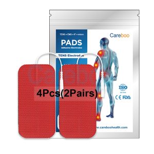 careboo tens pads are compatible with most careboo TENS machines, ideal for knee pain. Use tens electrode placement: stick pads on the inner and outer sides of the knee (avoid the joint). These electrotherapy electrodes deliver mild pulses, reducing stiffness. Suitable for people with arthritis or knee strain. Note: Wrap a bandage over pads if they slip during movement.