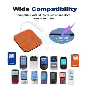 careboo pads are specialized tens machine pads for leg pain relief. These electrotherapy electrodes target calf and thigh muscles—place them on sore areas, connect to the TENS machine, and it reduces muscle cramps. Suitable for elderly people or those with poor leg circulation. Note: Do not use if you have a pacemaker; consult a doctor first.