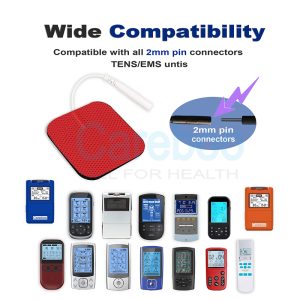 careboo pads are specialized tens machine pads for leg pain relief. These electrotherapy electrodes target calf and thigh muscles—place them on sore areas, connect to the TENS machine, and it reduces muscle cramps. Suitable for elderly people or those with poor leg circulation. Note: Do not use if you have a pacemaker; consult a doctor first.