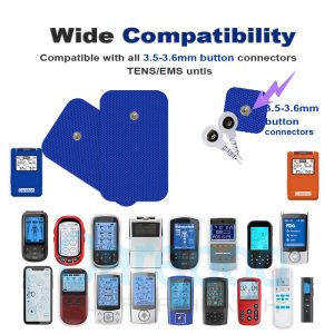 Careboo pads, paired with tens machine electrodes, use gel electrode for better contact. Place on legs to ease swelling. They’re reusable, saving cost. Replace with Replacement Pads only when gel wears; easy to maintain.