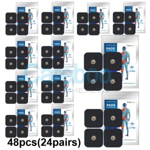 tens cb8000 pads are top-tier tens machine replacement pads, designed to match the TENS 3000 device’s performance. These self adhesive electrodes have strong stickiness, lasting 10-15 uses with proper care. As premium electrotherapy electrodes, they ensure stable current for pain relief. To use: Clean the skin, peel the pad’s backing, and attach to sore areas (e.g., shoulders). Ideal for users with chronic shoulder or back pain. Note: Replace pads once stickiness fades—don’t reuse worn ones.