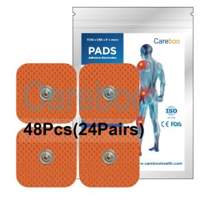 carbon rubber electrodes are durable tens electrodes, suitable for long-term use. Unlike self adhesive electrodes, they use electrode gel pad to stick to the skin—apply a thin layer of gel before use. They work well with cable tens (tens cables) for stable current transmission. Ideal for physical therapy clinics or home use. Tip: Clean the rubber surface with water after use to extend lifespan.
