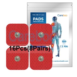 carbon rubber electrodes are durable tens electrodes, suitable for long-term use. Unlike self adhesive electrodes, they use electrode gel pad to stick to the skin—apply a thin layer of gel before use. They work well with cable tens (tens cables) for stable current transmission. Ideal for physical therapy clinics or home use. Tip: Clean the rubber surface with water after use to extend lifespan.