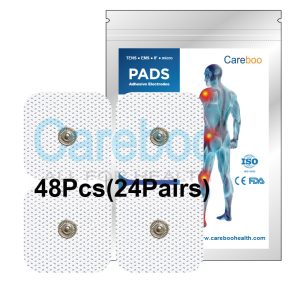 carbon rubber electrodes are durable tens electrodes, suitable for long-term use. Unlike self adhesive electrodes, they use electrode gel pad to stick to the skin—apply a thin layer of gel before use. They work well with cable tens (tens cables) for stable current transmission. Ideal for physical therapy clinics or home use. Tip: Clean the rubber surface with water after use to extend lifespan.
