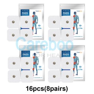 tens cb8000 pads are top-tier tens machine replacement pads, designed to match the TENS 3000 device’s performance. These self adhesive electrodes have strong stickiness, lasting 10-15 uses with proper care. As premium electrotherapy electrodes, they ensure stable current for pain relief. To use: Clean the skin, peel the pad’s backing, and attach to sore areas (e.g., shoulders). Ideal for users with chronic shoulder or back pain. Note: Replace pads once stickiness fades—don’t reuse worn ones.