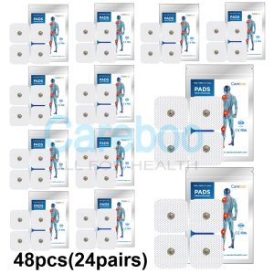 tens cb8000 pads are top-tier tens machine replacement pads, designed to match the TENS 3000 device’s performance. These self adhesive electrodes have strong stickiness, lasting 10-15 uses with proper care. As premium electrotherapy electrodes, they ensure stable current for pain relief. To use: Clean the skin, peel the pad’s backing, and attach to sore areas (e.g., shoulders). Ideal for users with chronic shoulder or back pain. Note: Replace pads once stickiness fades—don’t reuse worn ones.