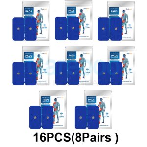 Tens machine electrodes connect tens electrode pads to the device. Carbon rubber electrodes in pads ensure stable current. For hip pain, follow proper tens machine pad placement. Pads are durable; replace with Replacement Pads only when worn.