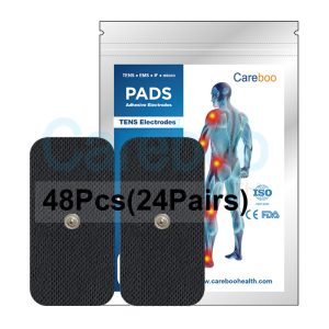 Tens electrode placement for back pain: use tens electrode pads and tens machine electrodes. Stick self-adhesive electrodes on both sides of the spine. The pads deliver gentle stimulation, relieving lower back pain. Replace with Replacement Pads when needed.