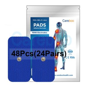 Tens electrode placement for back pain: use tens electrode pads and tens machine electrodes. Stick self-adhesive electrodes on both sides of the spine. The pads deliver gentle stimulation, relieving lower back pain. Replace with Replacement Pads when needed.