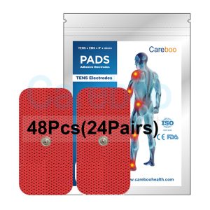 Tens electrode placement for back pain: use tens electrode pads and tens machine electrodes. Stick self-adhesive electrodes on both sides of the spine. The pads deliver gentle stimulation, relieving lower back pain. Replace with Replacement Pads when needed.