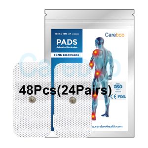 Tens electrode placement for back pain: use tens electrode pads and tens machine electrodes. Stick self-adhesive electrodes on both sides of the spine. The pads deliver gentle stimulation, relieving lower back pain. Replace with Replacement Pads when needed.