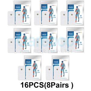 Tens machine electrodes connect tens electrode pads to the device. Carbon rubber electrodes in pads ensure stable current. For hip pain, follow proper tens machine pad placement. Pads are durable; replace with Replacement Pads only when worn.
