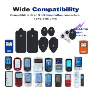 Tens machine pads boots with carbon rubber electrodes are for foot pain. Self adhesive electrodes keep them stuck on soles. Connect to tens machine electrodes—they ease plantar fasciitis pain. Replace with Replacement Pads when carbon rubber wears