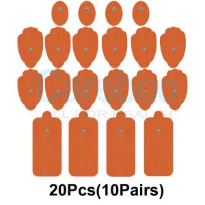 Careboo pads as electrotherapy electrodes work with tens machine electrodes. As stim pads, stick them on calf muscles to ease edema. They promote blood circulation well, and no frequent replacement—only use Replacement Pads when gel wears