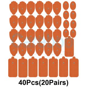 Electrode gel pad works with tens neck pain placement. Stick it on back of neck (above hairline) and connect to tens machine electrodes. The gel doesn’t dry out quickly, so it can be used multiple times. Replace with Replacement Pads when gel loses stickiness