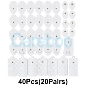 Electrode gel pad works with tens neck pain placement. Stick it on back of neck (above hairline) and connect to tens machine electrodes. The gel doesn’t dry out quickly, so it can be used multiple times. Replace with Replacement Pads when gel loses stickiness